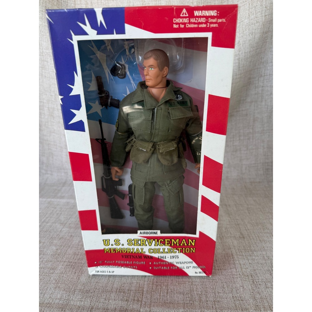 Formative Int U.S. Serviceman Action Figure 12" Green New Vietnam War Airborne